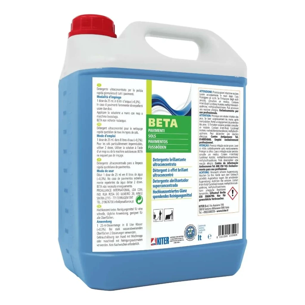 Detergente Pavimenti Ultra Concentrato Beta 5 lt KITER