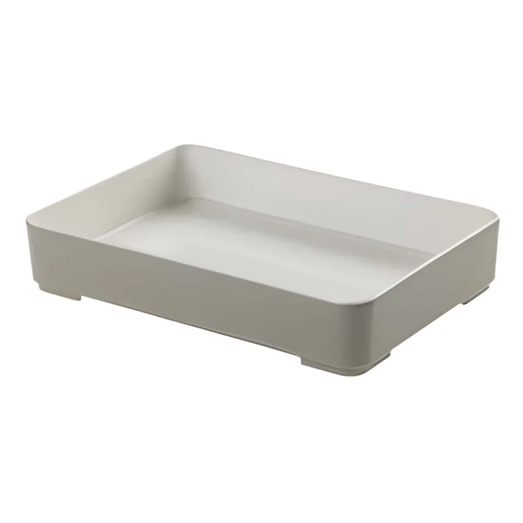 Vaschetta Buffet Melamina Grigia 22x15 cm LEONE