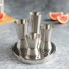 Tappetino Sgocciolatore Tondo Bar Acciaio Inox 15 cm THE BARS