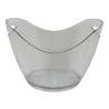 Secchiello Portaghiaccio Ovale Trasparente Acrilico 35x25 cm DT