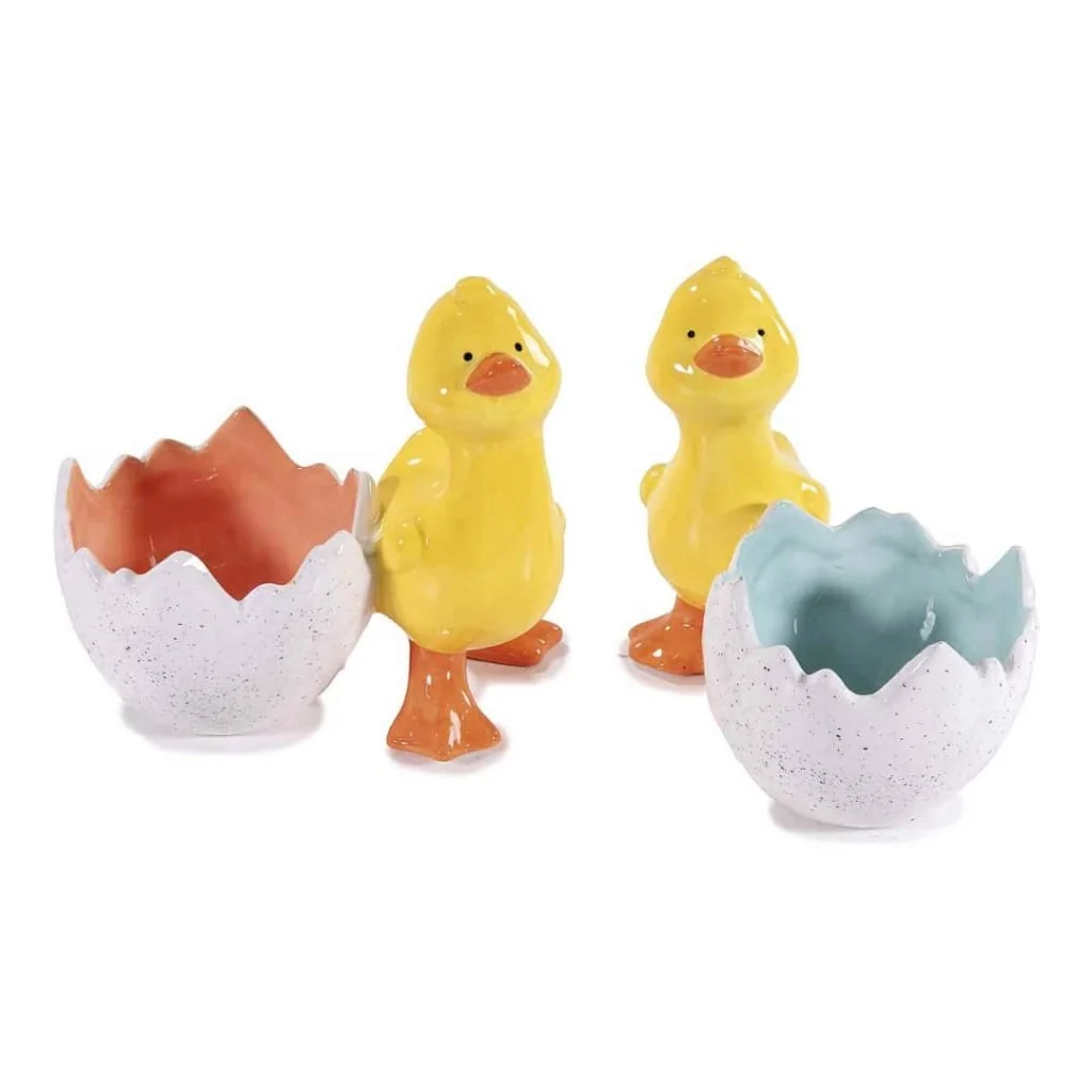 Coppetta Guscio Uovo Ceramica Paperotto Pasqua ART FROM ITALY