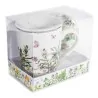Tazza Tisaniera con Filtro Porcellana 300 ml Fiori ART FROM