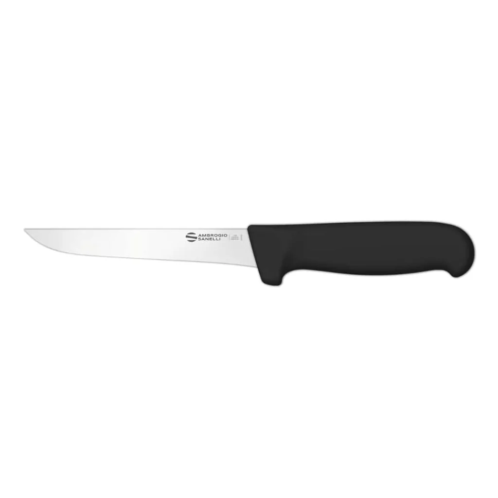 Coltello Disosso Supra Lama 16 cm Manico Nero AMBROGIO SANELLI
