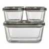 Contenitori Sottovuoto Vetro VacuBoxx Eco Set 3 Pz CASO DESIGN
