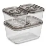 Contenitori Sottovuoto Vetro VacuBoxx Eco Set 3 Pz CASO DESIGN