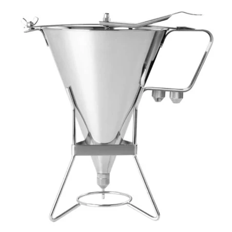Imbuto Dosatore in Acciaio Inox 3 Bocchette con Supporto EVA