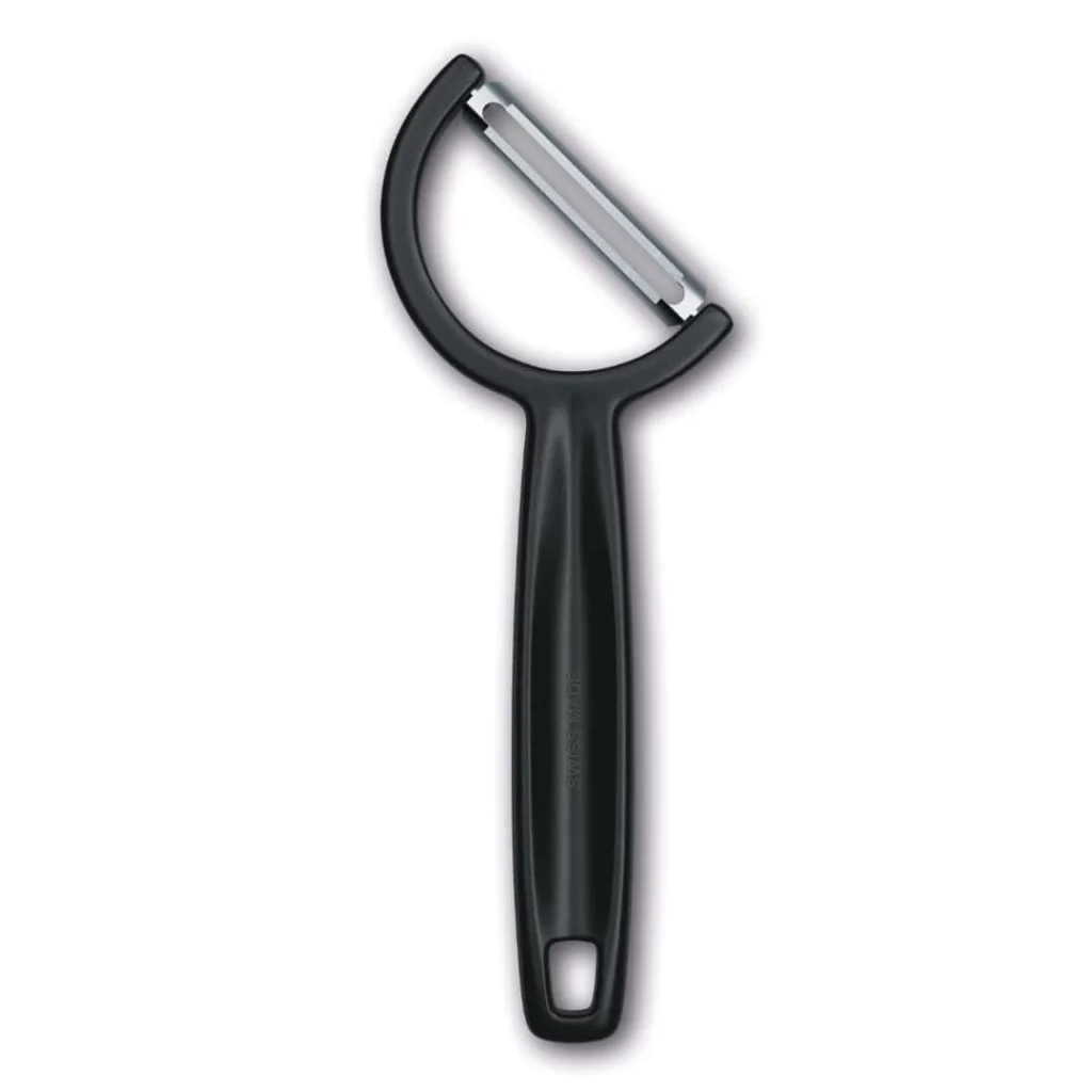 Pelaverdure Rho a Lama Dritta Taglio Singolo Nero VICTORINOX