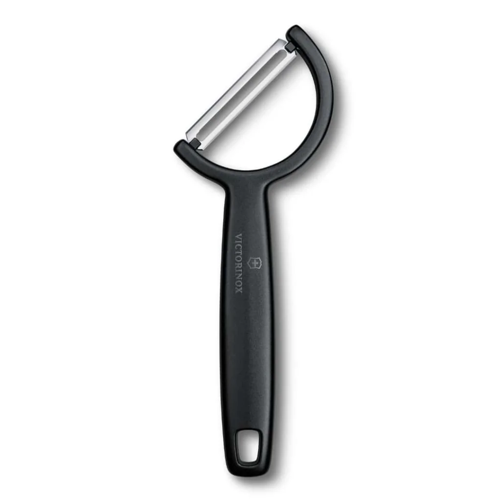 Pelaverdure Rho a Lama Dritta Taglio Singolo Nero VICTORINOX
