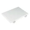 Tagliere in Polietilene con Fermi 40x30 cm Bianco EUROCEPPI
