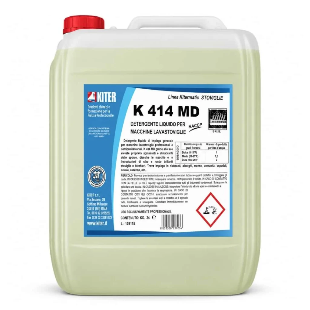 Detergente Lavastoviglie Acque Medie K 414 MD 24 kg KITER