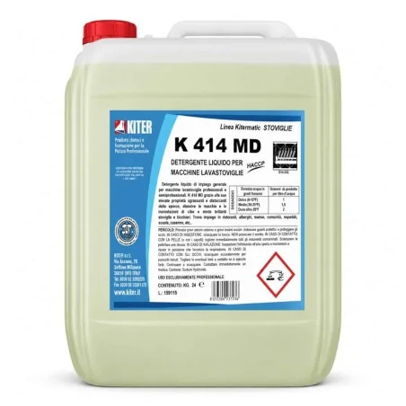 Detergente Lavastoviglie Acque Medie K 414 MD 24 kg KITER