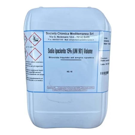 Ipoclorito di Sodio 14-15% Tanica 10 kg DT