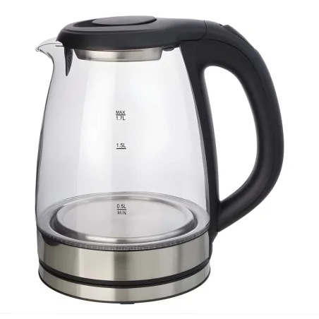 Bollitore Vetro Acciaio Inox LED 1,7 lt 1500 W EVA COLLECTION
