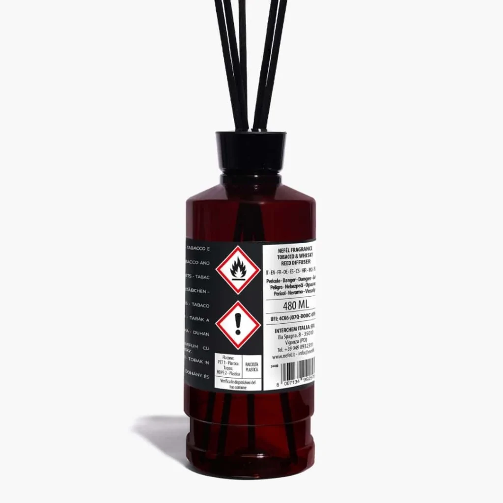 Diffusore Bastoncini Nefél Tobacco & Whisky 480 ml INTERCHEM