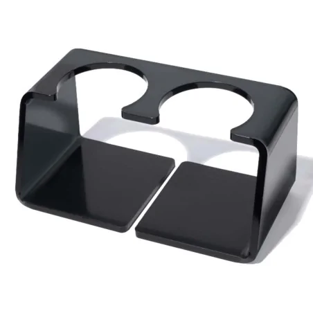 Supporto Plexiglass Nefel 2 Flaconi Nero INTERCHEM