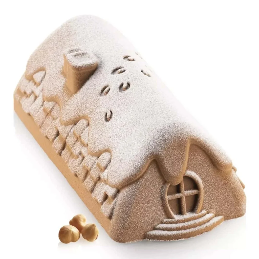 Stampo Silicone Tronchetto Winter Cottage 1100 ml SILIKOMART