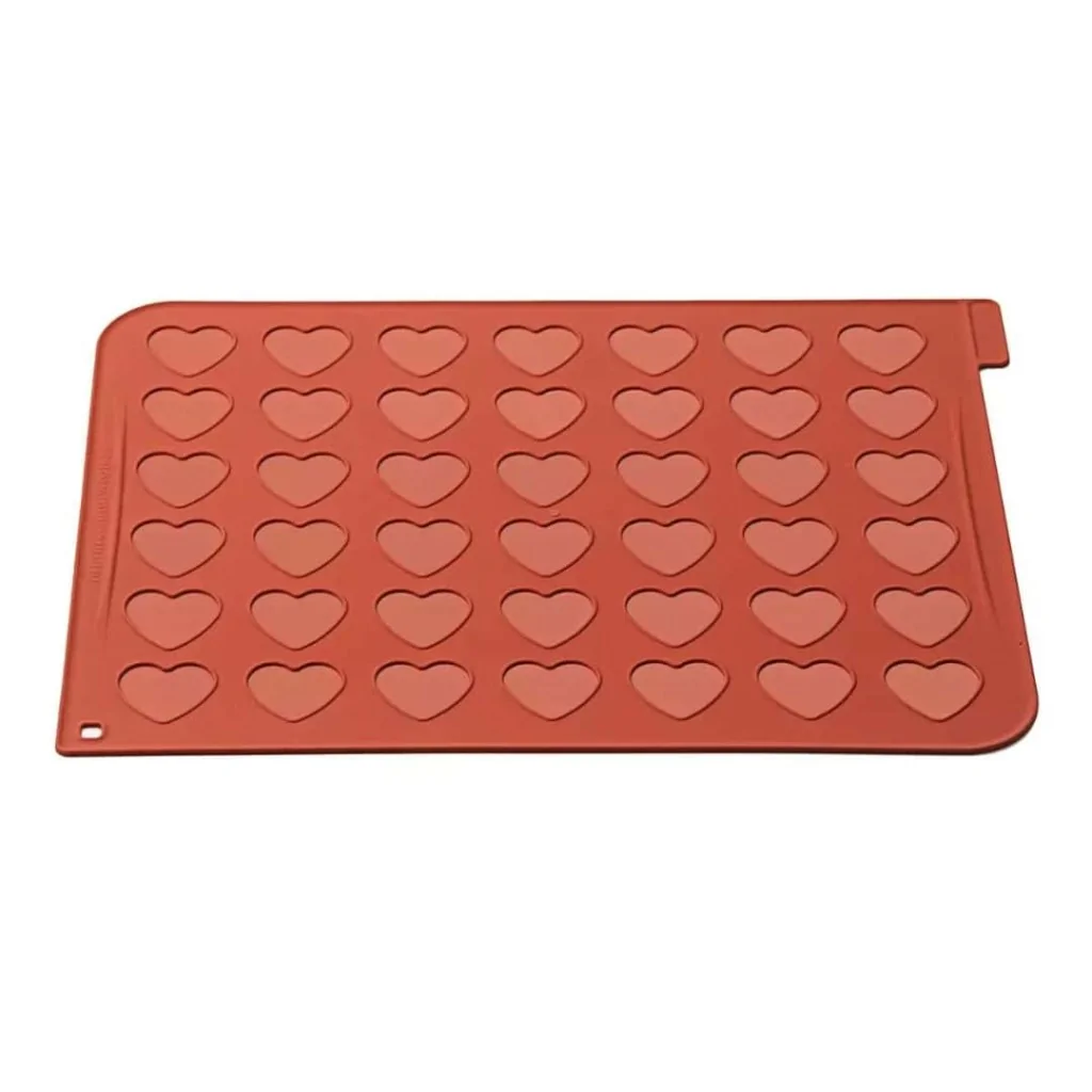 Tappeto Silicone Macaron Cuore Heart Macarons SILIKOMART