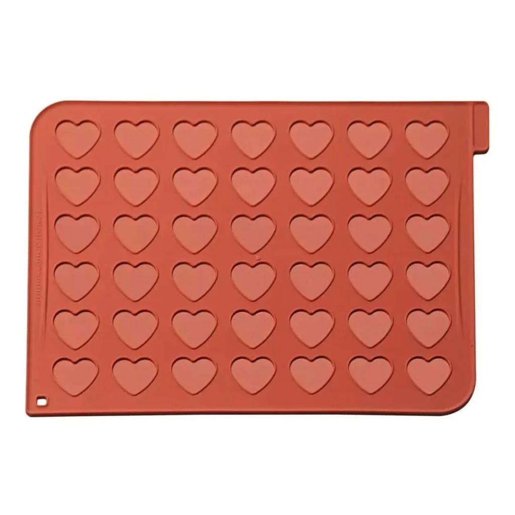 Tappeto Silicone Macaron Cuore Heart Macarons SILIKOMART