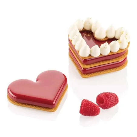 Stampo Silicone Cuore Level Hearts + Tagliapasta SILIKOMART