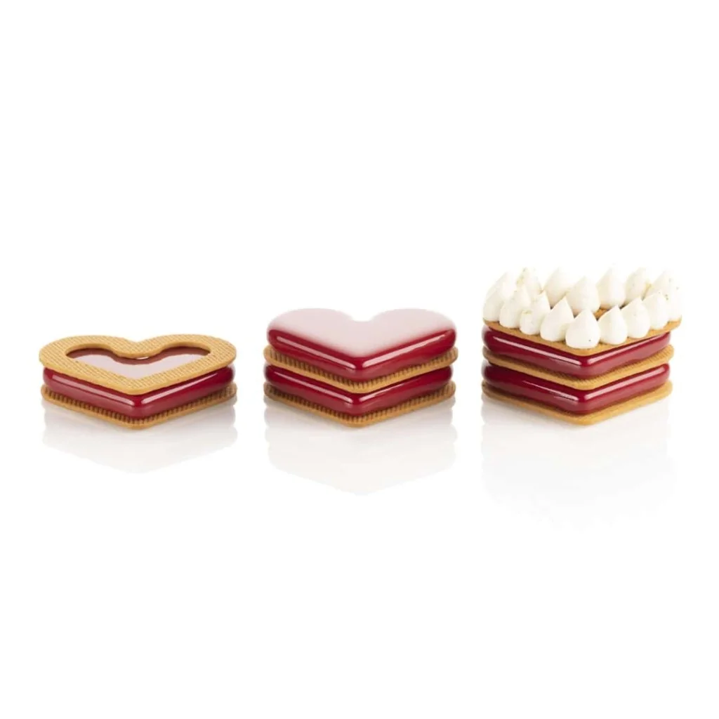 Stampo Silicone Cuore Level Hearts + Tagliapasta SILIKOMART