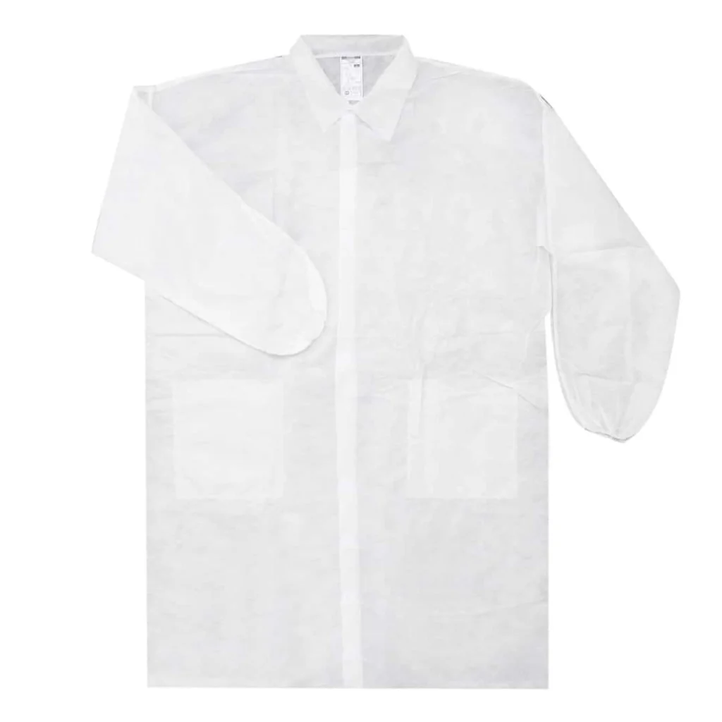 Camice Monouso TNT Bianco Velcro 30 g Tg. 