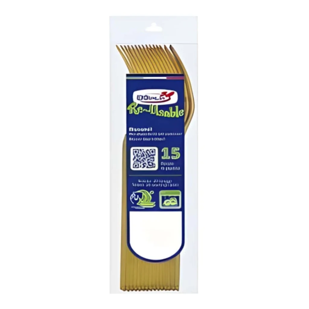 Forchette Compact Reusable Oro 15 Pz DOPLA
