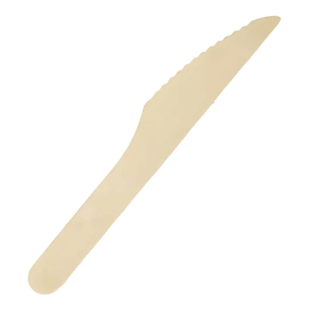 Coltelli Legno Biodegradabili 16,5 cm 100 Pz IMBALLAGGI