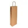 Sacchetti Sos Con Manici 14+8x40 Cm Bottiglia Kraft 10 pz