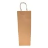 Sacchetti Sos Con Manici 14+8x40 Cm Bottiglia Kraft 10 pz