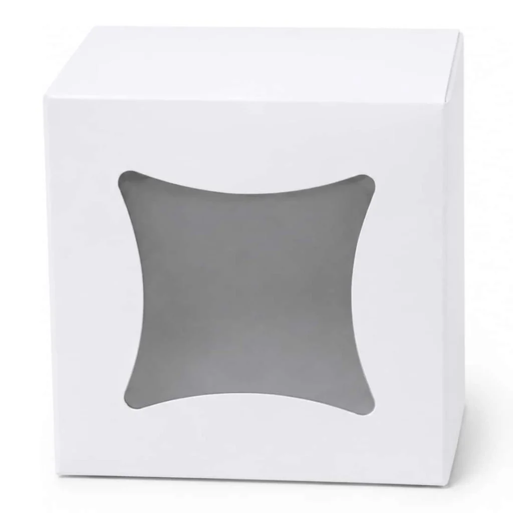 Scatola Bianca Dama Con Finestra Cm.17x17x10h Pz.5 IMBALLAGGI