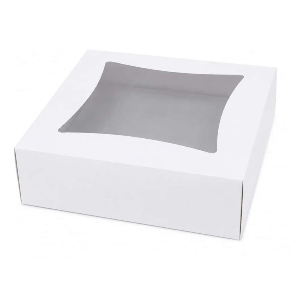 Scatola Bianca Dama Con Finestra Cm.27x27x10h Pz.5 IMBALLAGGI