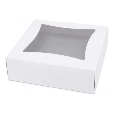 Scatola Bianca Dama Con Finestra Cm.27x27x10h Pz.5 IMBALLAGGI