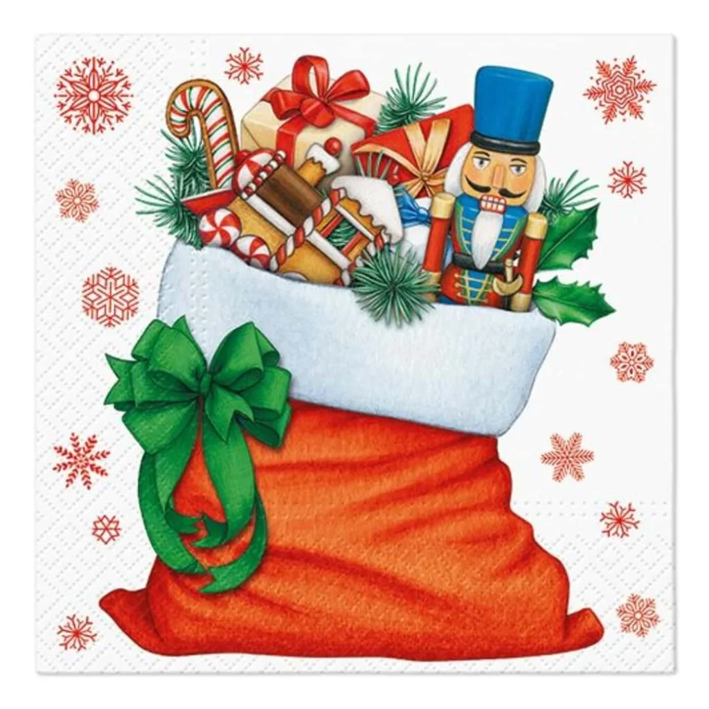 Tovaglioli 3 Veli 33x33 Sacco Babbo Pz 20 PAW
