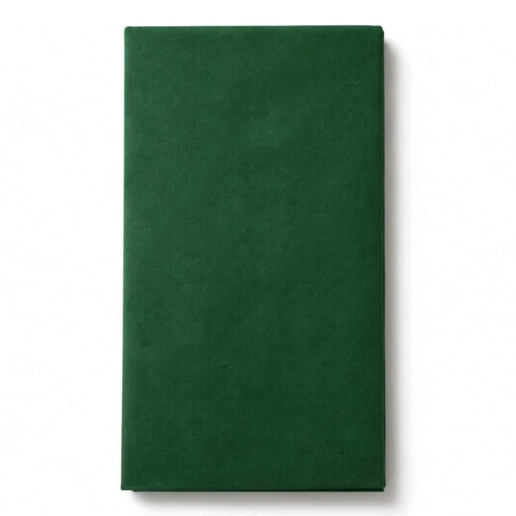 Tovagliolo 20x38 Tissu Verde Foresta Linea Point Pz.80 DT