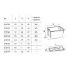 Cassa Chiusa Neutra Bianca 72x47x36 Lt.90 MOBIL PLASTIC
