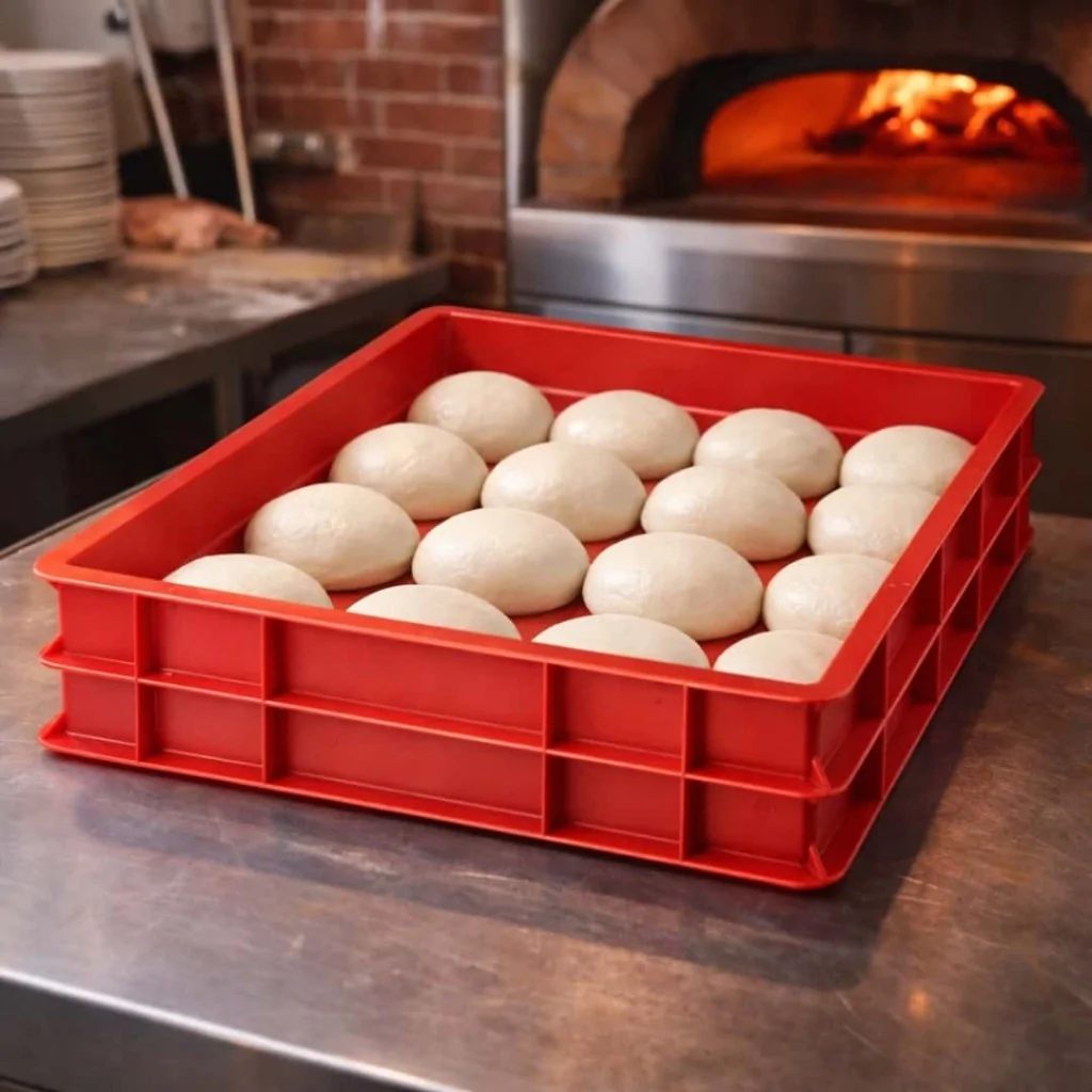 Cassetta Pizza Service Rossa 60x40x7 cm PAVONI
