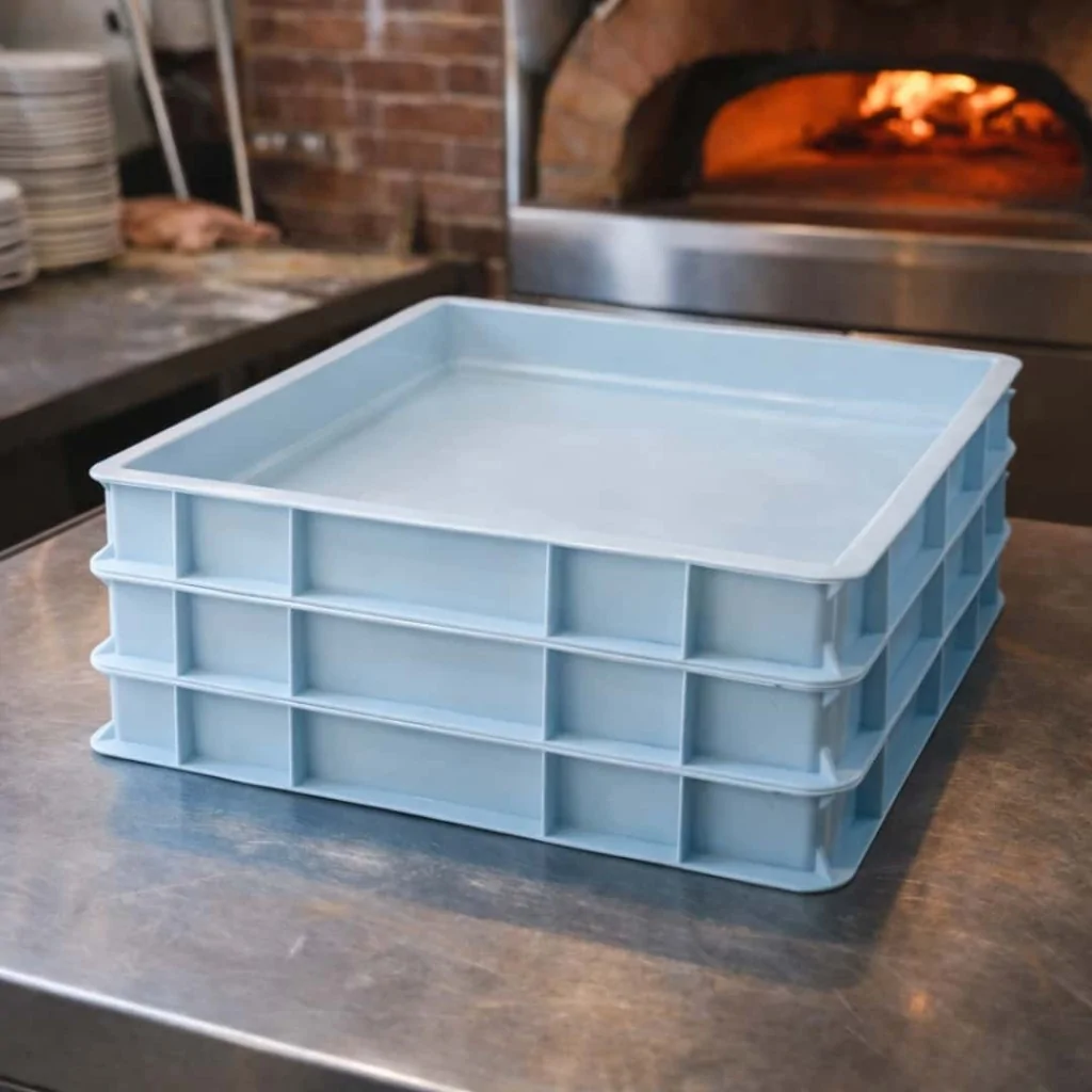 Cassetta Pizza Service Azzurra 60x40x7 cm PAVONI