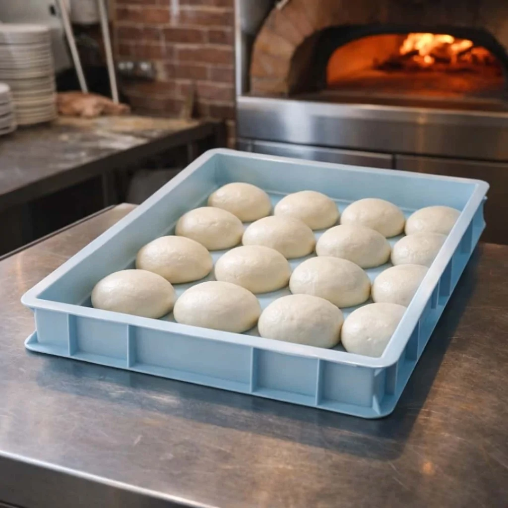 Cassetta Pizza Service Azzurra 60x40x7 cm PAVONI