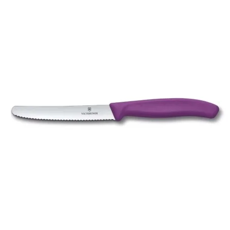 Coltello Tavola Seghettato Manico Viola 11 Cm VICTORINOX