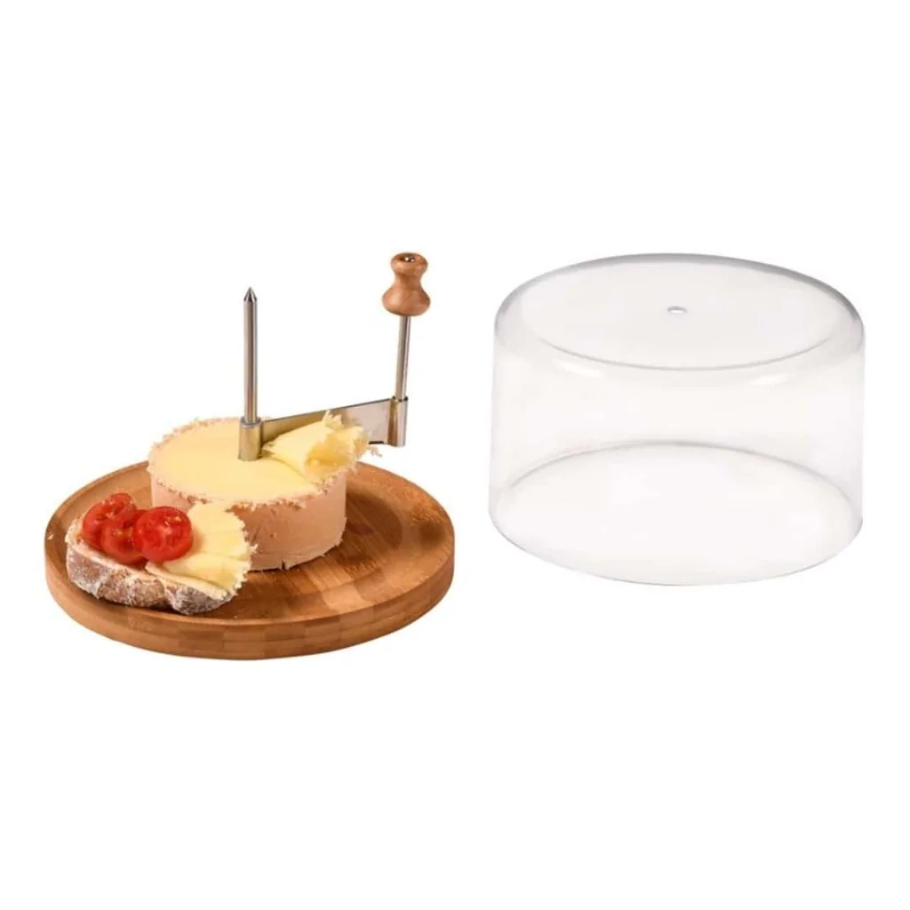 Taglia Formaggio Circolare+coperchio Bambu' 22 Cm KESPER
