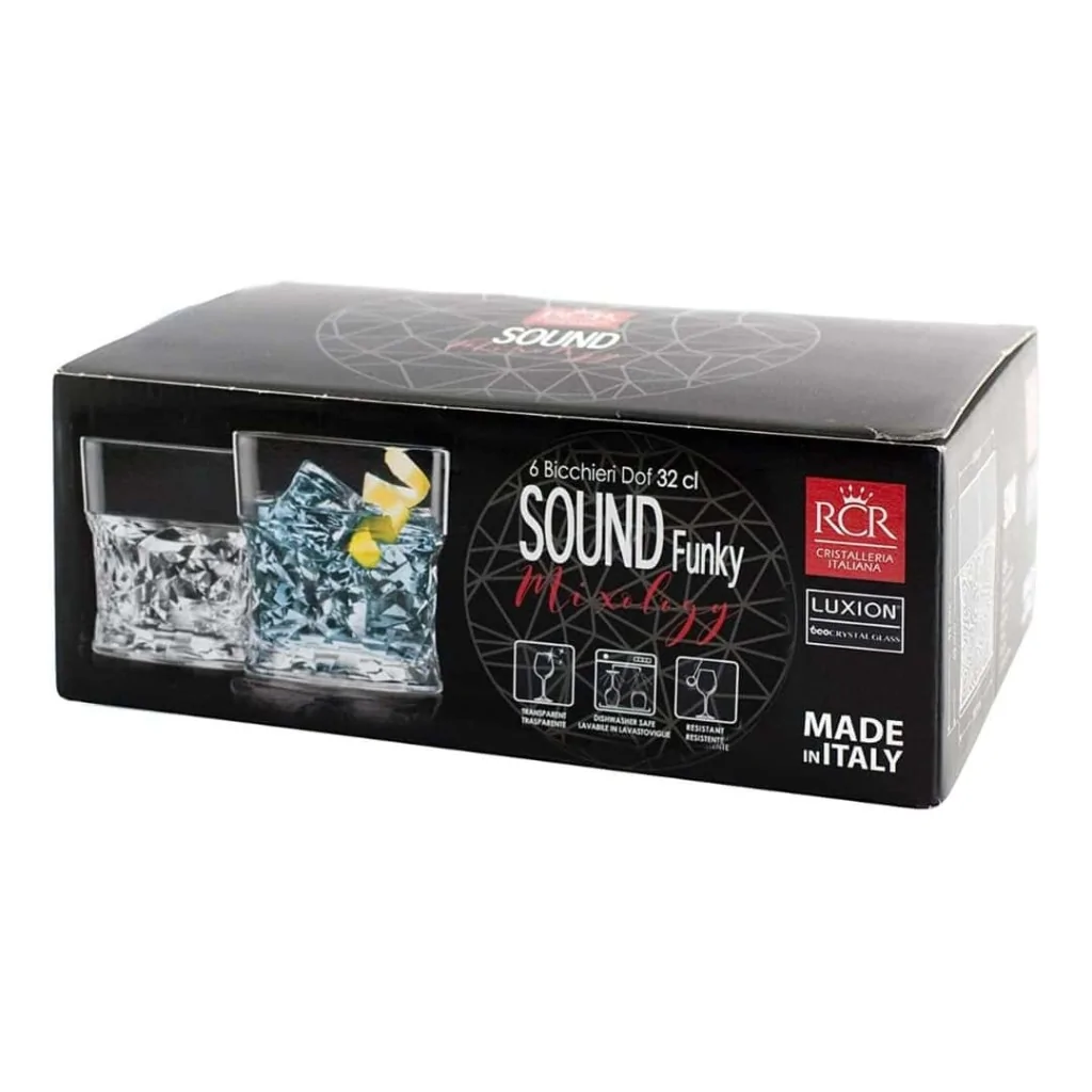 Set 6 Bicchieri Cocktail Sound Funky 2 - 32 cl RCR