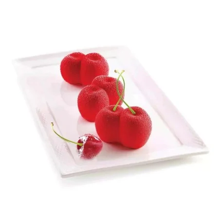 Stampo Silic. Rosso Ciliegia N°6 Ciliegie 75x50h45 SILIKOMART