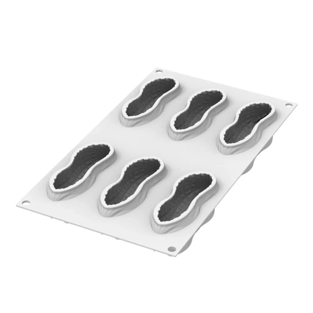 Stampo Silicone Arachide100 N°6 107x43 H40 +cutter SILIKOMART