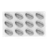 Stampo Silicone Pistacchio30 N°12 62x35 H25 +cutt SILIKOMART