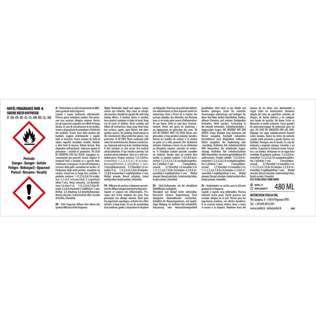 Fragrance Nefel Oud & Suede Ml.480 INTERCHEM