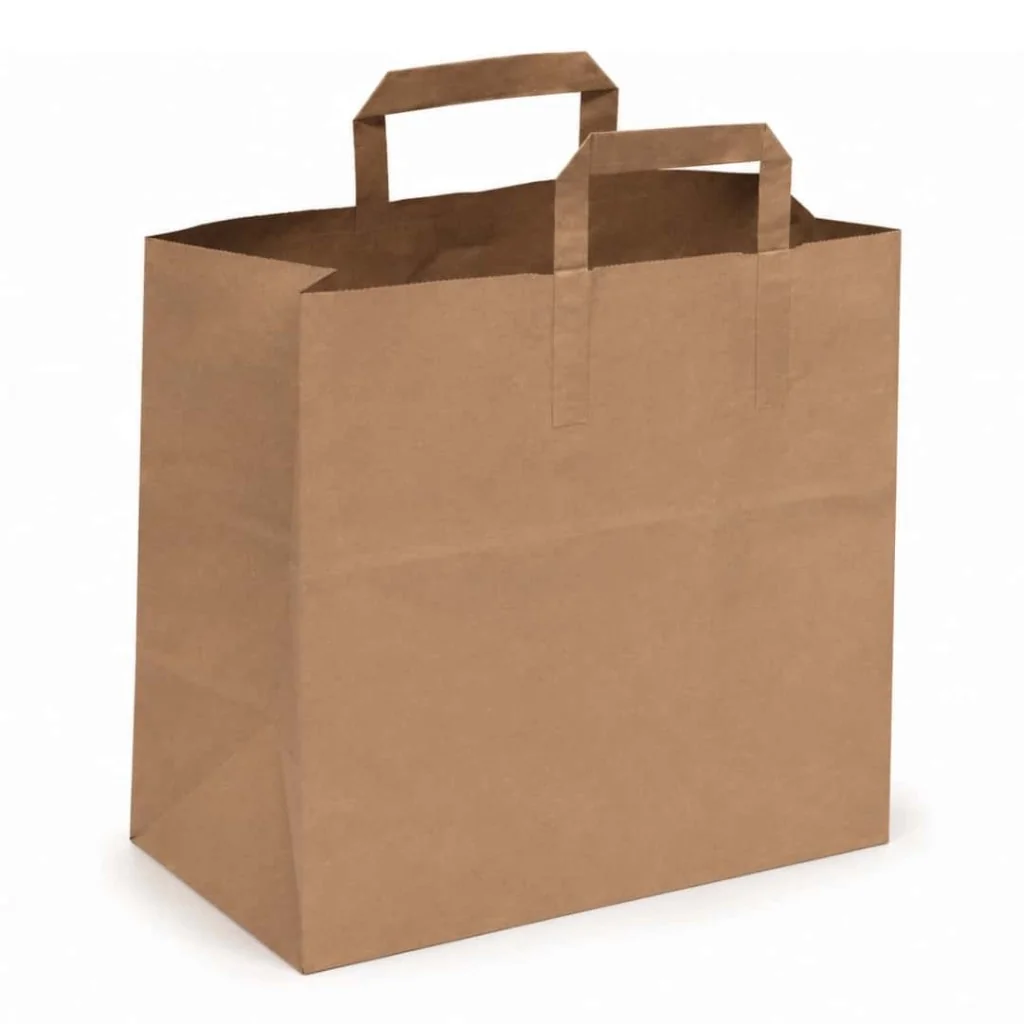 Sacchetti Sos Con Manici 28x17x29 Cm Natural Kraft 10 pz