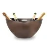 Spumantiera Ovale 6 Bottiglie Effetto Legno Ebony PULLTEX