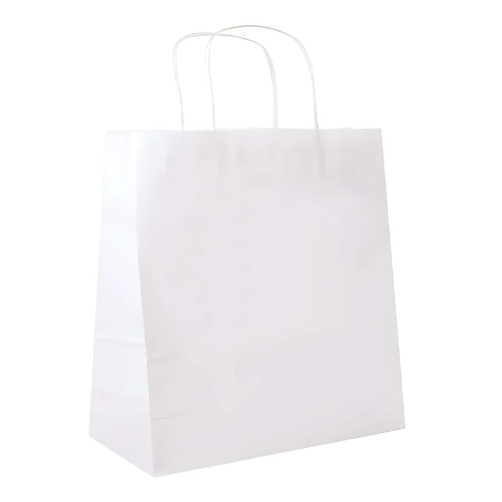 Borse Carta con Manici Bianche 32+16x31 cm 10 Pz GARCIA DE POU