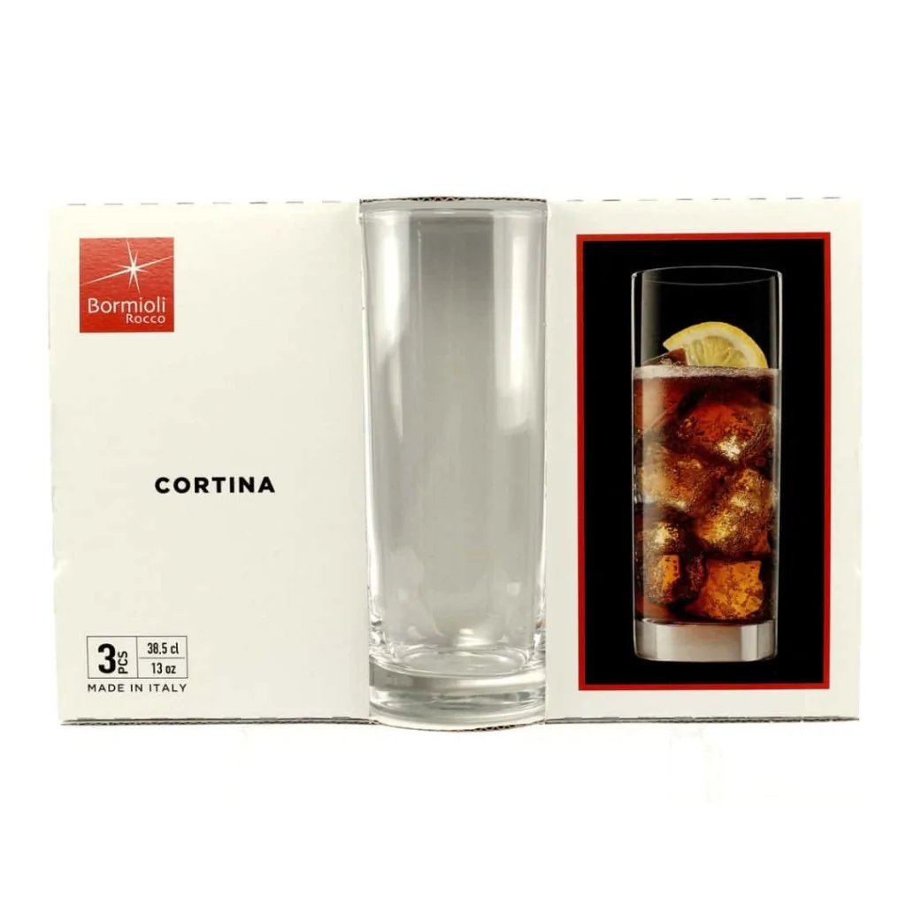 Set 3 Bicchieri Long Drink Cooler Cortina 40 cl BORMIOLI ROCCO