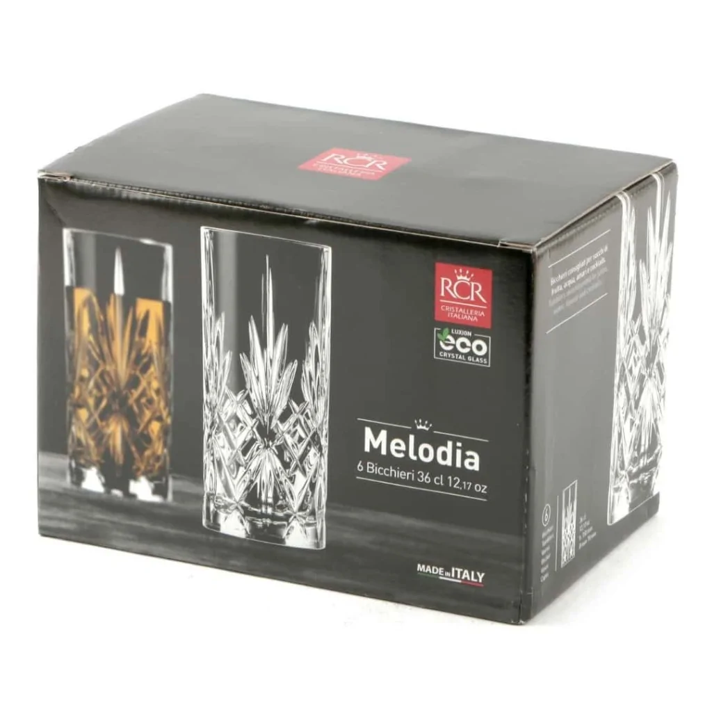 Set 6 Bicchieri Long Drink Melodia 36 cl RCR